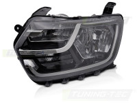 Headlight Black Left Side Tyc Fits Dacia Duster Ii 17-21 Headlight Black Left Side Tyc Fits Dacia Duster Ii 17-21