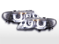Angel eyes headlights fits BMW 3 Series E46 2002–2005 chrome Angel eyes headlights fits BMW 3 Series E46 2002–2005 chrome