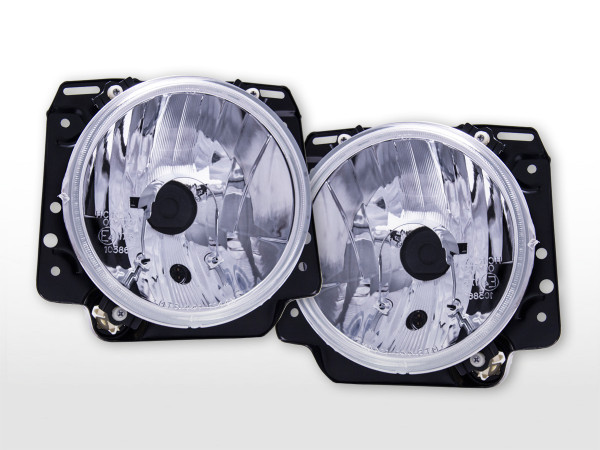 Angel eye headlight VW Golf 2 type 19 84-91 chrome