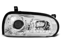 Headlights Daylight Chrome Fits Vw Golf 3 09.91-08.97 Headlights Daylight Chrome Fits Vw Golf 3 09.91-08.97