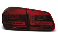 Led Tail Lights Red Smoke Fits Vw Tiguan 07.11-12.15 Led Tail Lights Red Smoke Fits Vw Tiguan 07.11-12.15