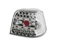 Led Tail Lights Chrome Fits Vw Golf 4 09.97-09.03 Led Tail Lights Chrome Fits Vw Golf 4 09.97-09.03