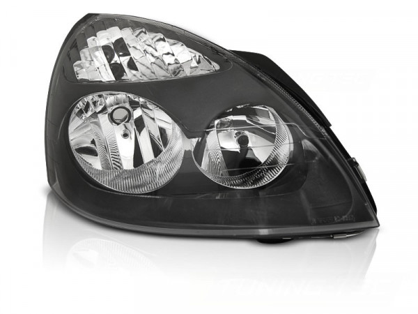 Headlights Black Right Side Tyc Fits Renault Clio Ii 06.01-09.05