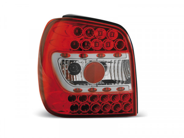 Led Tail Lights Red White Fits Vw Polo 6n 10.94-09.99