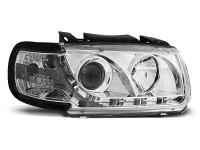 Headlights Daylight Chrome Fits Vw Polo 6n 10.94-09.99 Hatchback Headlights Daylight Chrome Fits Vw Polo 6n 10.94-09.99 Hatchback