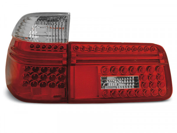 Led Tail Lights Red White Fits Bmw E39 97-08.00 Touring