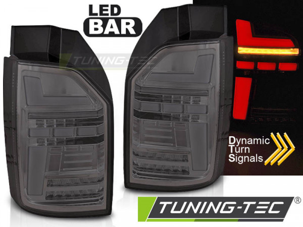 Led Bar Tail Lights Smoke Seq Fits Vw T6,t6.1 15-21 Oem Led