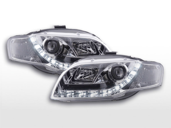 DRL Daylight headlight Audi A4 type 8E Yr. 04-08 chrome
