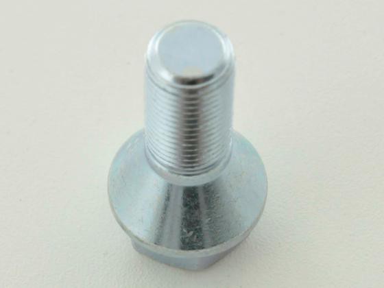 Wheel bolt, M12 x 1,5 28mm domed silver