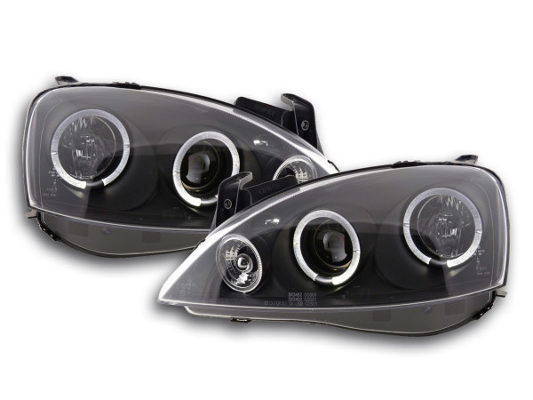 headlight Opel Corsa C Yr. 01-06 black