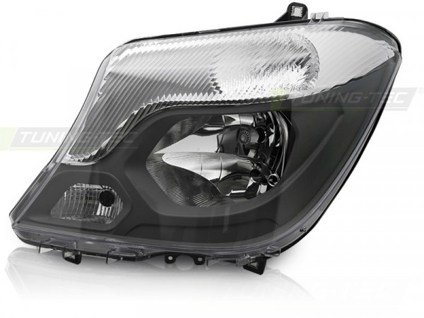 Headlight Black Left Side Tyc Fits Mercedes Sprinter W906 13-18