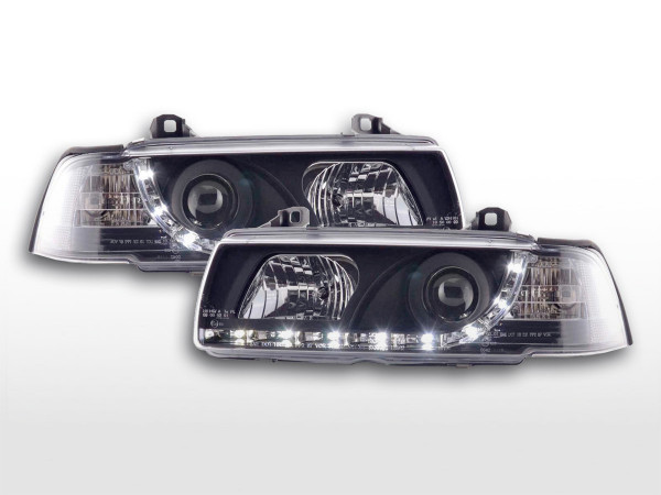 Daylight headlight BMW serie 3 saloon type E36 Yr. 92-98 black