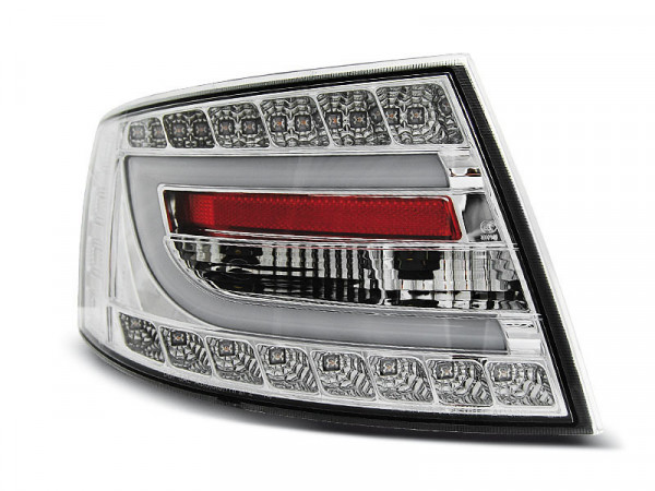 Led Tail Lights Chrome Fits Audi A6 C6 Sedan 04.04-08 6pin
