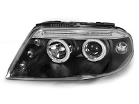 Headlights Angel Eyes Black Fits Vw Passat 3bg 09.00-03.05 Headlights Angel Eyes Black Fits Vw Passat 3bg 09.00-03.05