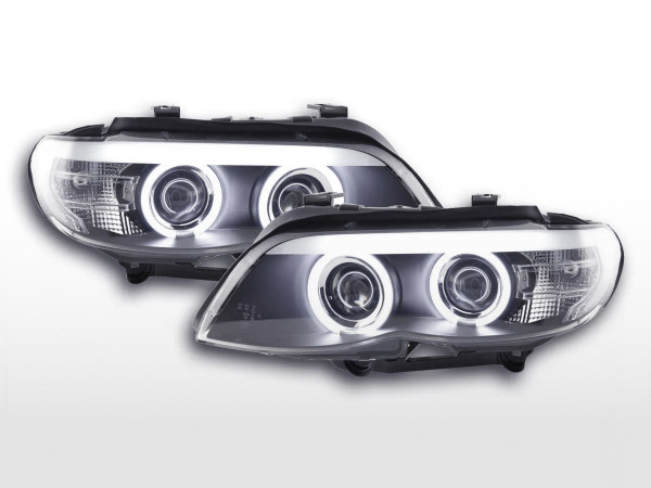 Daylight headlight CCFL Xenon BMW X5 E53 Yr. 03-06 black