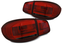 Led Bar Tail Lights Red Smoke Fits Vw Tiguan 07-07.11 Led Bar Tail Lights Red Smoke Fits Vw Tiguan 07-07.11