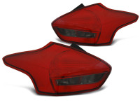 Ford Focus 3 15-18 Hatchback Red Smoke Led  Ford Focus 3 15-18 Hatchback Red Smoke Led