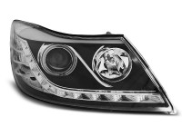 Headlights Daylight Black Fits Skoda Octavia 09-12 Headlights Daylight Black Fits Skoda Octavia 09-12