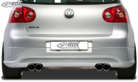 RDX Rear bumper extension for VW Golf 5 "R32 clean" with exhaust hole left & right RDX Rear bumper extension for VW Golf 5 "R32 clean" with exhaust hole left & right