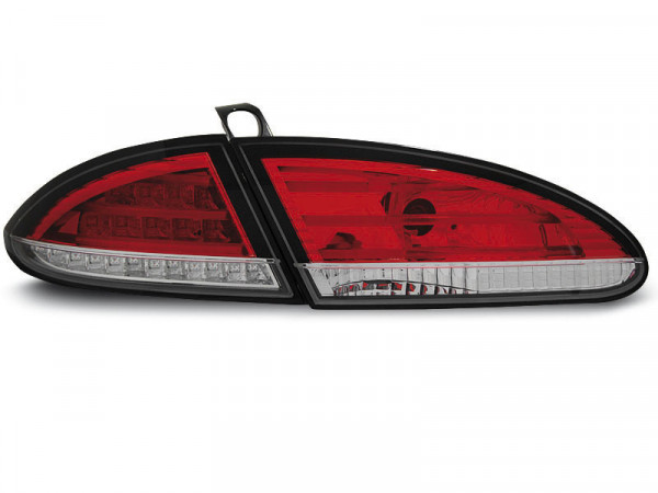 Led Tail Lights Red White Fits Seat Leon 06.05-09