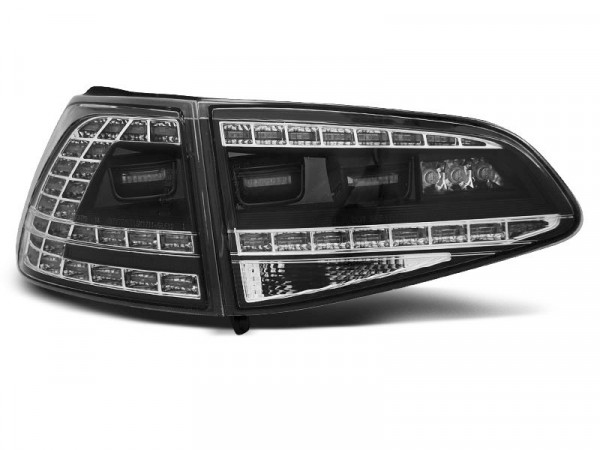 Led Tail Lights Sport Black Fits Vw Golf 7 13-17