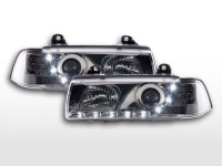 Daylight headlights with LED DRL fits BMW 3-series E36 right-hand drive chrome Daylight headlights with LED DRL fits BMW 3-series E36 right-hand drive chrome