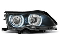 Headlights Angel Eyes CCFL Black fits BMW E46 Headlights Angel Eyes CCFL Black fits BMW E46