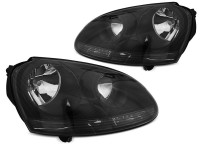 Headlights Black Fits Vw Golf 5 10.03-09 Headlights Black Fits Vw Golf 5 10.03-09