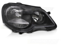 Headlight Black Right Side Tyc Fits Vw Polo 9n3 05-09 Headlight Black Right Side Tyc Fits Vw Polo 9n3 05-09