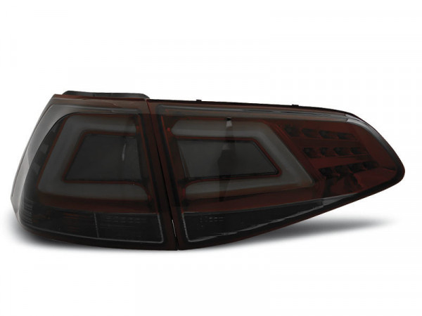 Led Bar Tail Lights Red Smoke Fits Vw Golf 7 13-17