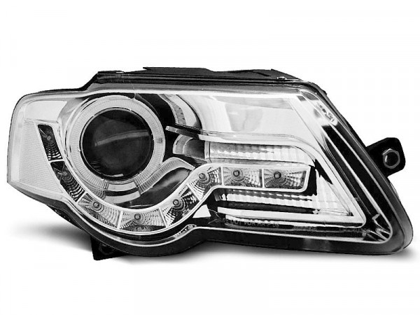 Headlights Daylight Chrome Fits Vw Passat B6 3c 03.05-10