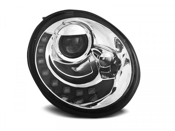 Headlights Daylight Chrome Fits Vw New Beetle 10.98-05.05