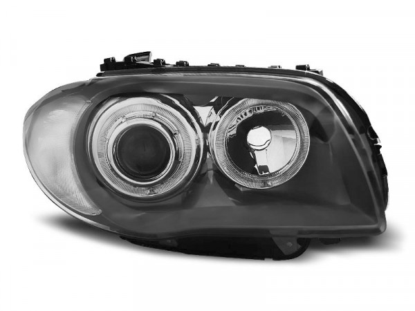 Headlights Angel Eyes Gray Fits Bmw 1 E87/e81/82/88 04-11