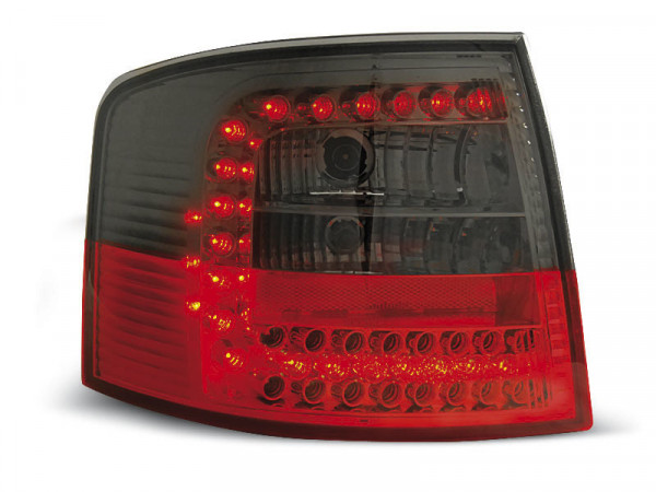 Led Tail Lights Red Smoke Fits Audi A6 05.97-05.04 Avant