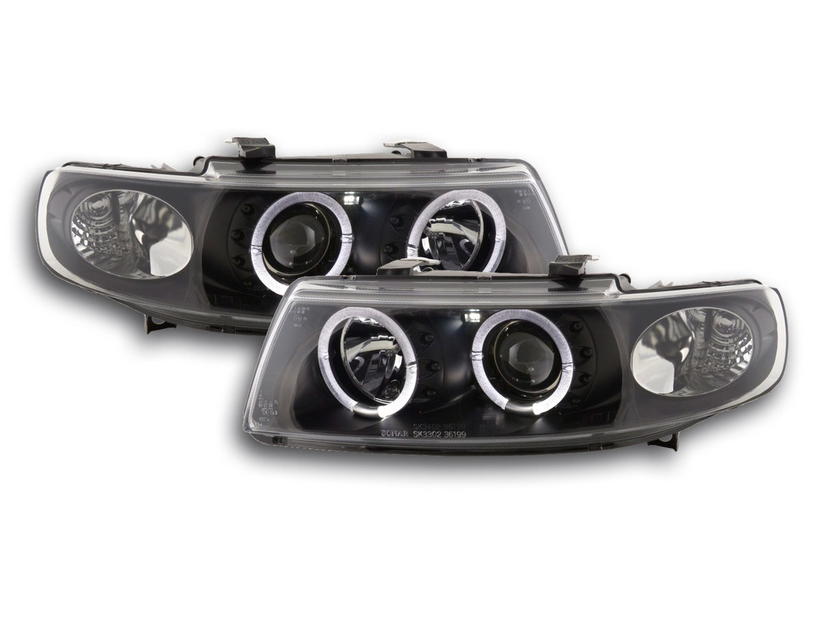 headlight Seat Leon/Toledo type 1M Yr. 97-05 black | Headlights ...