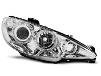 Peugeot 206 02-angel Eyes Chrome Peugeot 206 02-angel Eyes Chrome