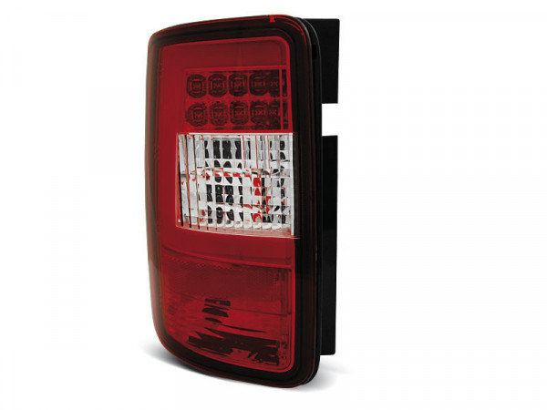Led Bar Tail Lights Red Whie Fits Vw Caddy 03-03.14