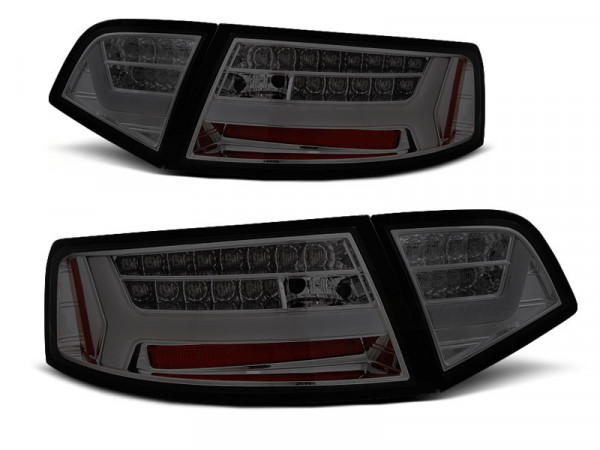 Led Bar Tail Lights Smoke Seq Fits Audi A6 08-11 Sedan
