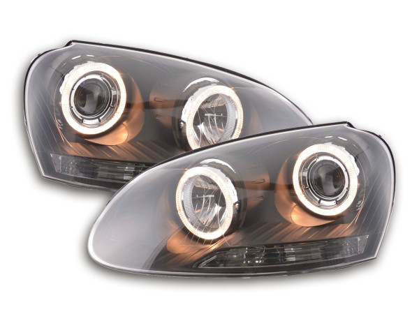 Angel Eye headlight VW Golf 5 type 1K Yr. 03-08 black