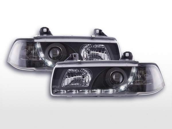 DRL Daylight headlight BMW serie 3 E36 Coupe black
