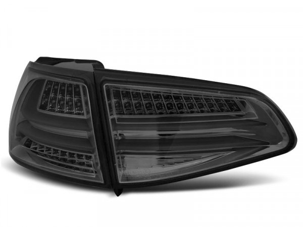 Led Bar Tail Lights Smoke Fits Vw Golf 7 13-17