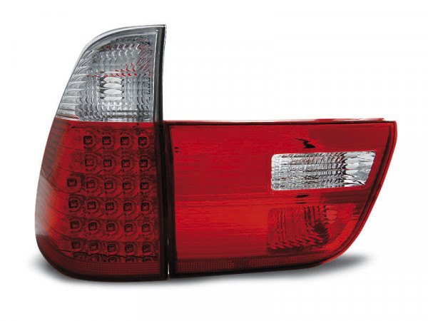 Led Tail Lights Red White Fits Bmw X5 E53 09.99-06