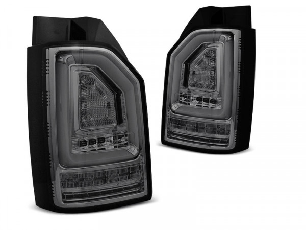 Led Bar Tail Lights Smoke Seq Fits Vw T6 15-19 Oem Bulb
