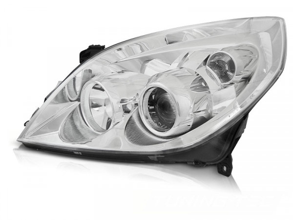 Headlights Chrome Left Side Tyc Fits Opel Vectra C 09.05-08