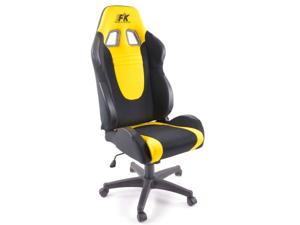 Office Chair Racecar black/yellow