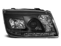 Headlights Daylight Black Fits Vw Bora 09.98-05.05 Headlights Daylight Black Fits Vw Bora 09.98-05.05