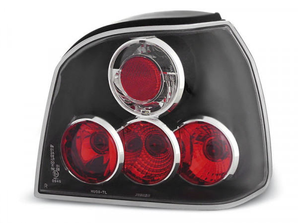 Tail Lights Black Fits Vw Golf 3 09.91-08.97
