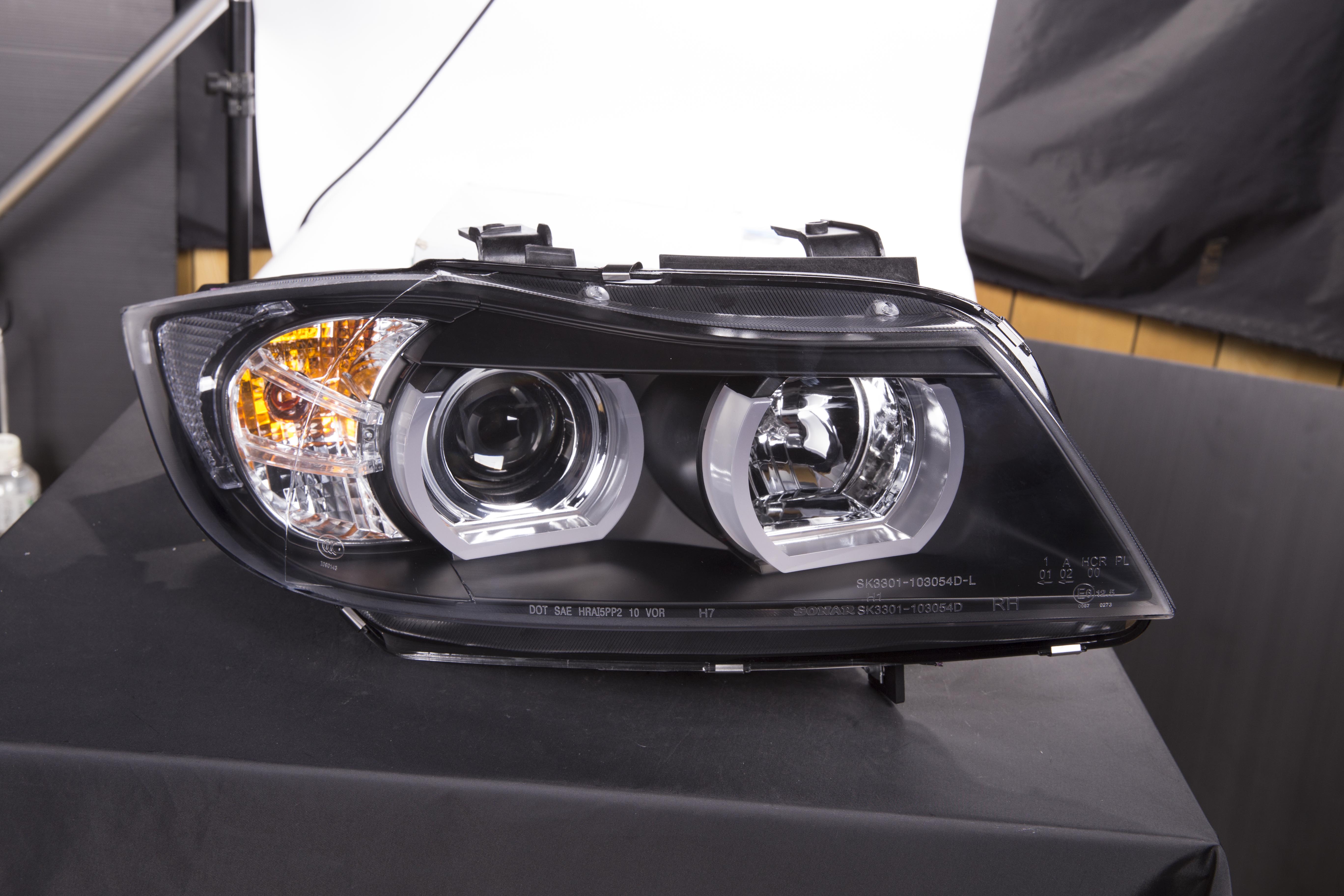 headlights Xenon Daylight LED DRL look BMW serie 3 E90/E91