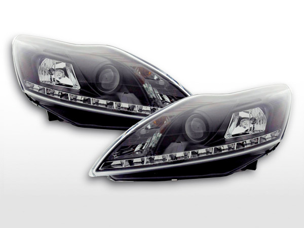 Daylight headlight Ford Focus 3/5-door. Yr. 08- black