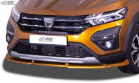 RDX Front Spoiler VARIO-X for DACIA Sandero 3 Stepway (2021+) Front Lip Splitter RDX Front Spoiler VARIO-X for DACIA Sandero 3 Stepway (2021+) Front Lip Splitter